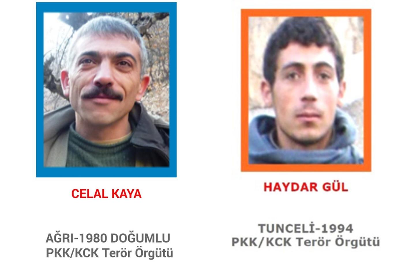 Öldürülen 2 PKK'liden biri mavi diğeri turuncu kategoride